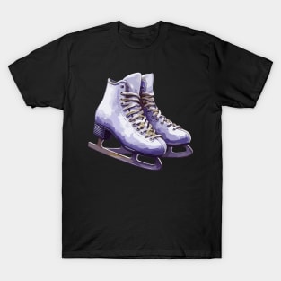 Purple Ice Skating Boots T-Shirt